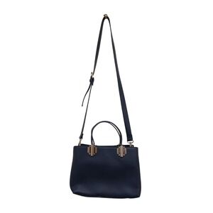 Navy Blue Crossbody Bag Silver Accent Medium Charming Charlie